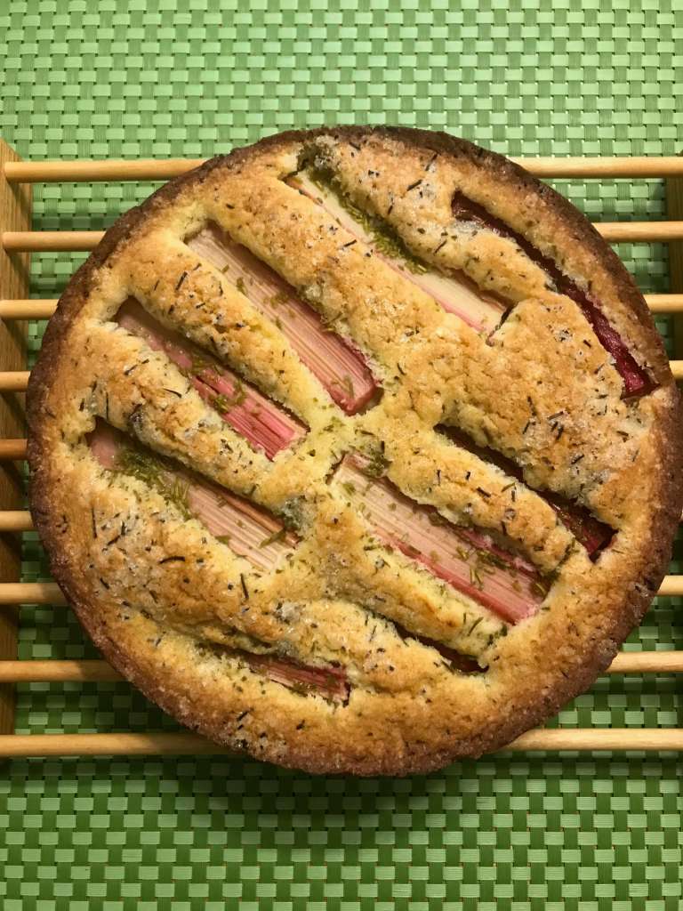 Rhubarb cake